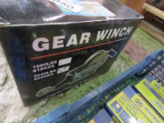 GEAR WINCH MINI WINCH UNIT.