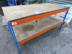 LIGHTWEIGHT WORKSHOP TABLE, CAN BE DISMANTLED. THIS LOT IS SOLD UNDER THE AUCTIONEERS MARGIN SCHEME,
