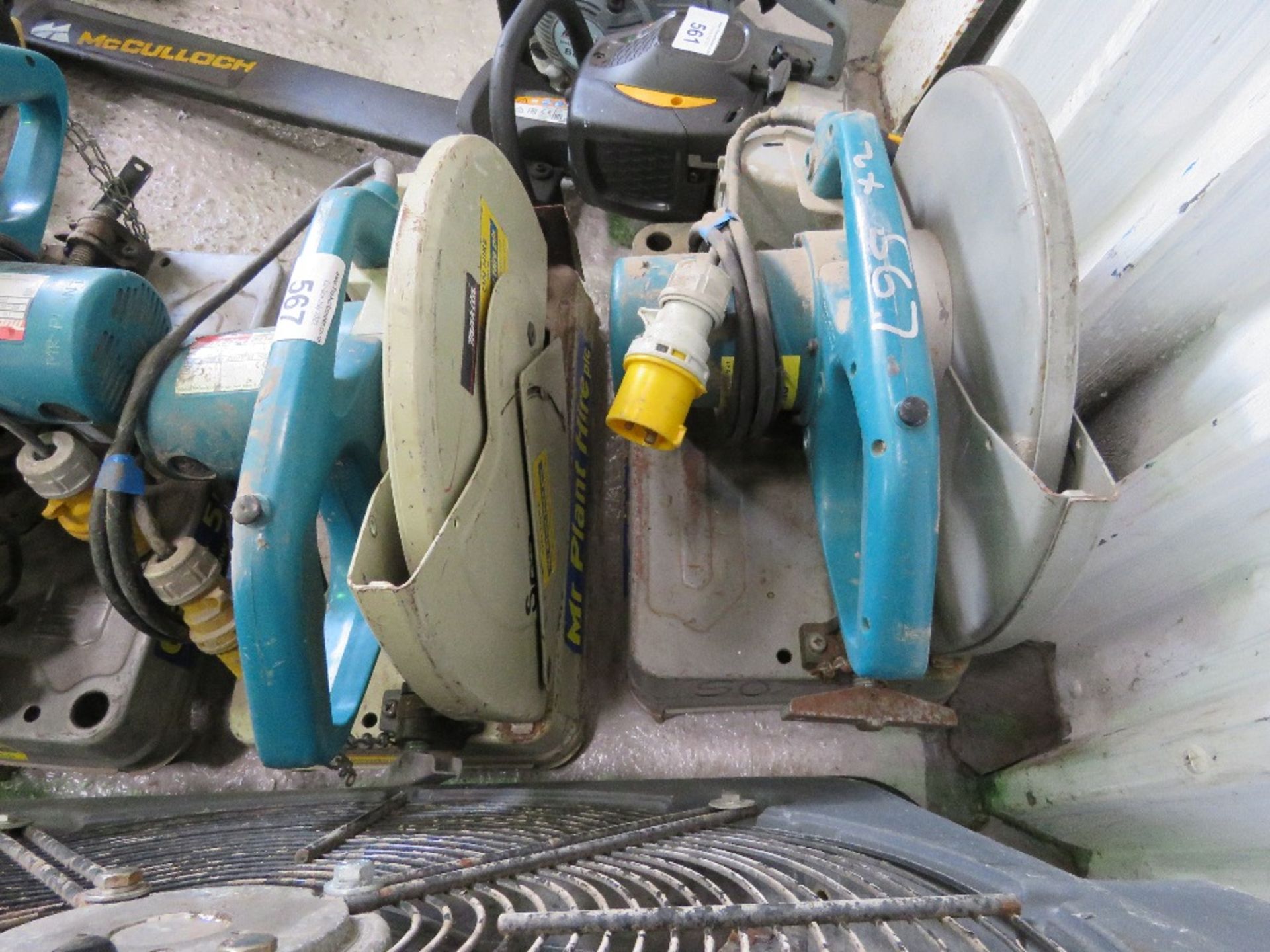 2 X MAKITA 110VOLT METAL CUTTING SAWS. - Image 2 of 2