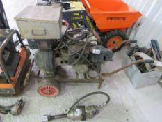 HONDA ENGINED WELDER WITH LEADS AND ACCESSORIES. THIS LOT IS SOLD UNDER THE AUCTIONEERS MARGIN SCHEM