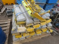 QUANTITY OF 110VOLT SITE LIGHT HEADS. DIRECT FROM A LOCAL GROUNDWORKS COMPANY AS PART OF THEIR RE