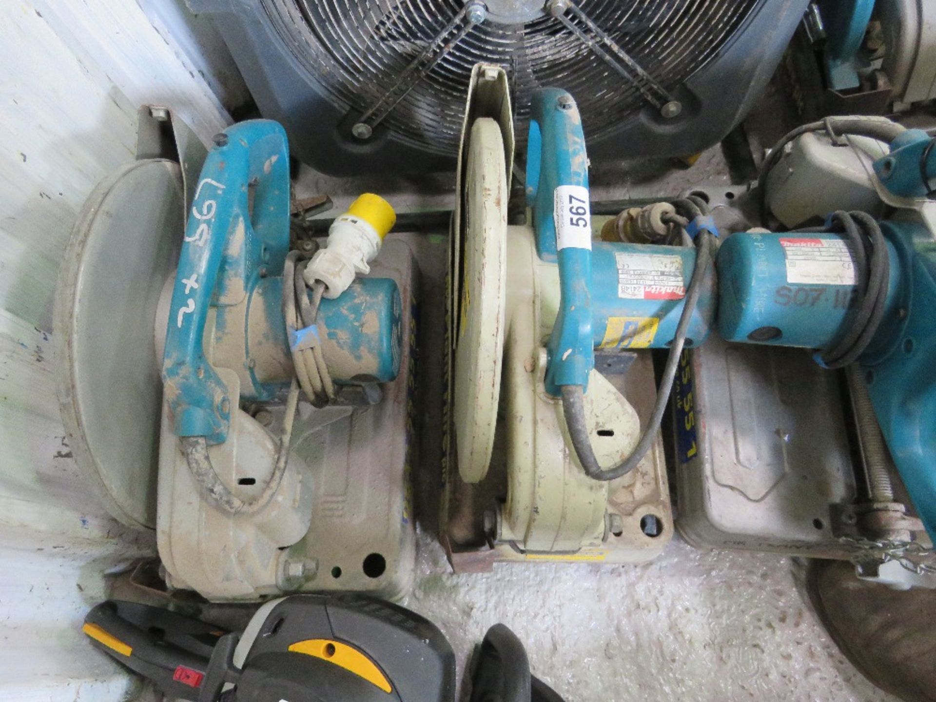 2 X MAKITA 110VOLT METAL CUTTING SAWS.