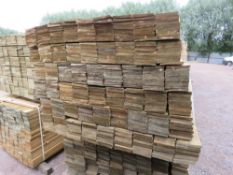 LARGE PACK OF PRESSURE TREATED FEATHER EDGE FENCE CLADDING TIMBER BOARDS: 1.80M LENGTH X 10CM WIDTH