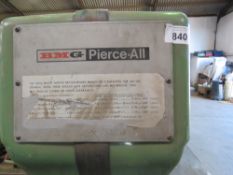 BMG PERCE ALL PUNCHING MACHINE WITH A CABINET FULL OF ASSOCIATED COLLETS AND TOOLING. SOURCED FROM S