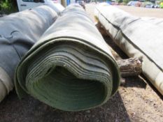 LARGE ROLL OF PRE USED ASTRO TURF MATTING 13FT WIDE APPROX.