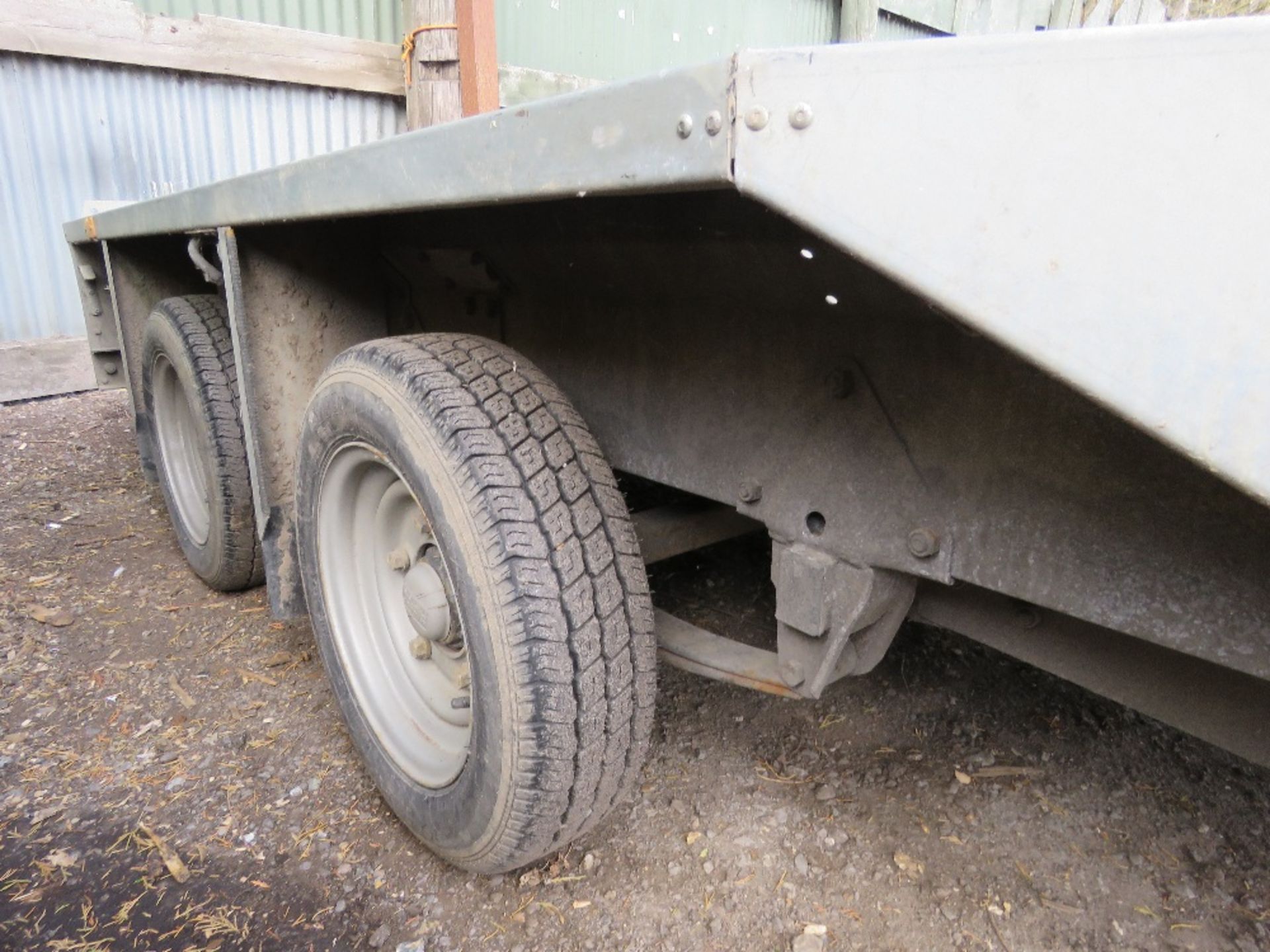 IFOR WILLIAMS TWIN AXLED GD105 PLANT TRAILER 1.6M X 3.05M INTERNAL DIMENSIONS. DRAWBAR CODE: FC24957 - Image 6 of 7
