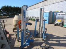 GENIE 2 STAGE MATERIAL HOIST / LIFT UNIT WITH FORKS.