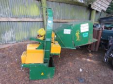 JINMA TRACTOR MOUNTED PTO POWERED CHIPPER UNIT. THIS LOT IS SOLD UNDER THE AUCTIONEERS MARGIN SCHEME