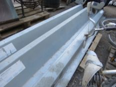 3 X LARGE STEEL CONSTRUCTION LINTELS. THIS LOT IS SOLD UNDER THE AUCTIONEERS MARGIN SCHEME, THEREFOR