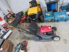 HONDA ROLLER MOWER WITH A COLLECTOR BAG. THIS LOT IS SOLD UNDER THE AUCTIONEERS MARGIN SCHEME, THERE