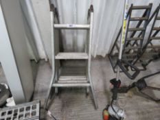ALUMINIUM MULTI POSITION LADDER. THIS LOT IS SOLD UNDER THE AUCTIONEERS MARGIN SCHEME, THEREFORE NO
