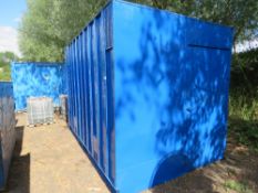 STEEL CONTAINER STORE 12FT X 8FT APPROX. CONTAINER DERIVED.. NO VAT ON THE HAMMER PRICE OF THIS LOT.