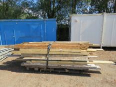 HEAVY DUTY PRE USED TIMBERS 5FT -13FT APPROX. THIS LOT IS SOLD UNDER THE AUCTIONEERS MARGIN SCHEME,