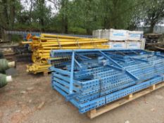 LARGE QUANTITY OF ASSORTED PALLET AND WORKSHOP RACKING PARTS. THIS LOT IS SOLD UNDER THE AUCTIONEERS