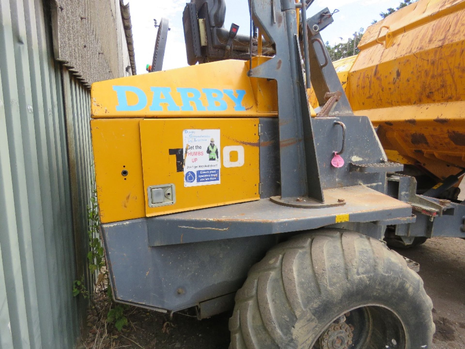TEREX TA10 SITE DUMPER, 10 TONNE CAPACITY, YEAR 2008 BUILD. 4028 REC HOURS. PN:10D02. WHEN TESTED W - Image 8 of 15