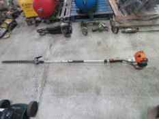 STIHL LONG REACH PETROL ENGINED HEDGE CUTTER. THIS LOT IS SOLD UNDER THE AUCTIONEERS MARGIN SCHEME,