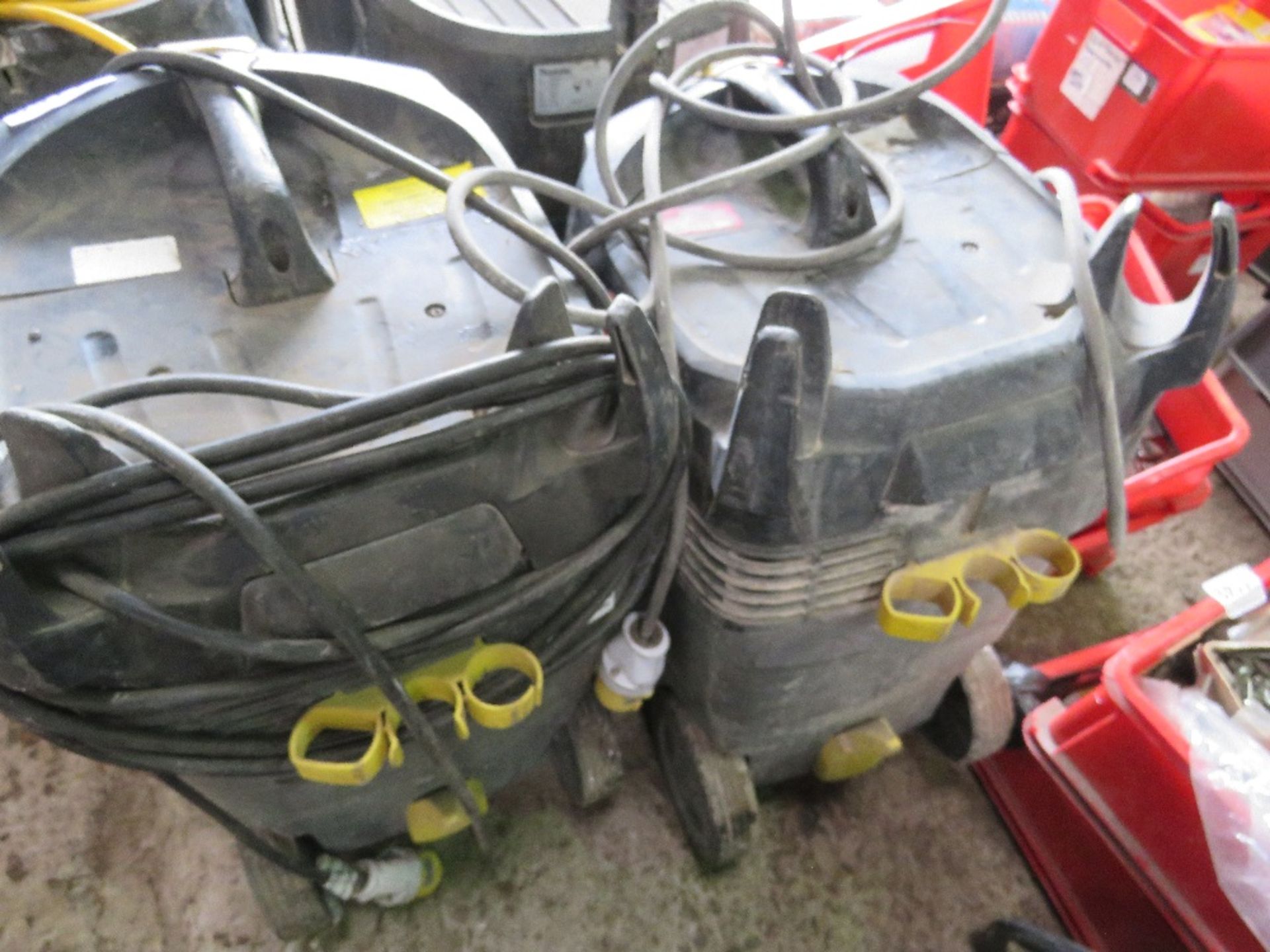2 X LARGE 110VOLT POWERED VACUUMS. - Image 2 of 2