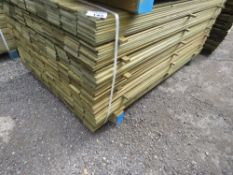LARGE PACK OF PRESSURE TREATED HIT AND MISS TIMBER CLADDING BOARDS FOR FENCING PANELS ETC @ 1.75M L