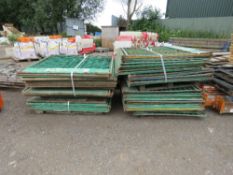 3 X BUNDLES OF ACROW SCAFFOLDING SAFETY MESH PANELS, 1.25M X 1.38M APPROX. THIS LOT IS SOLD UNDER T