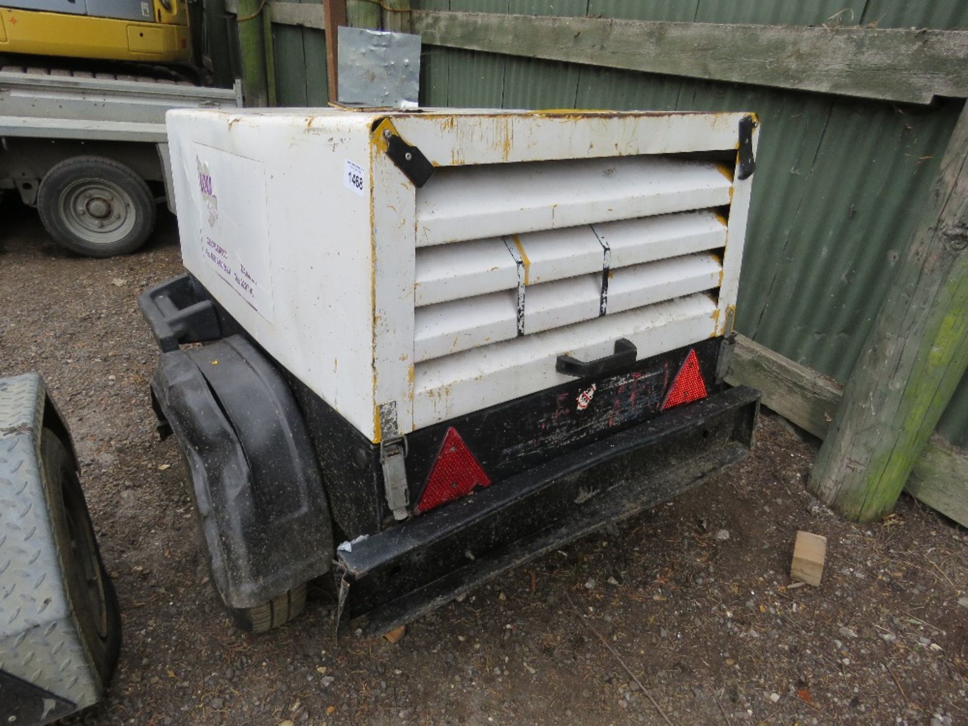 ATLAS COPCO XAS36 COMPRESSOR, YEAR 2001, YANMAR ENGINE. SOME PARTS MISSING THEREFORE UNTESTED.