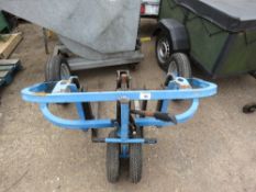 ROUGH TERRAIN PALLET TRUCK, WHEN TESTED WAS SEEN TO LIFT AND LOWER.
