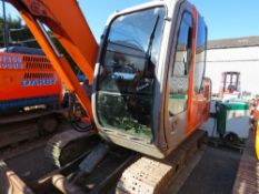 HITACHI ZX60 STEEL TRACKED EXCAVATOR WITH 1 X BUCKET. 7230 REC HOURS. SN:HQM1CG00E00043963. WHEN TES