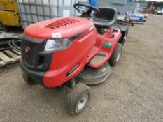 LAWNFLITE TRANSMATIC RIDE ON MOWER, UNTESTED, CONDITION UNKNOWN YEAR 2015.