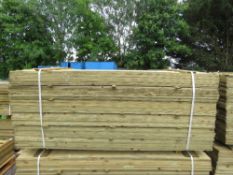 LARGE PACK OF PRESSURE TREATED FEATHER EDGE FENCE CLADDING TIMBER BOARDS: 1.8M LENGTH X 10CM WIDTH A
