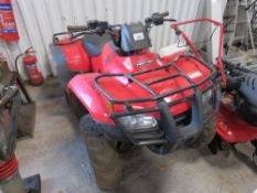 HONDA 2WD QUAD BIKE REG:WA18 HWW. WHEN TESTED WAS SEEN TO DRIVE, STEER AND BRAKE. 8080 REC KMS.