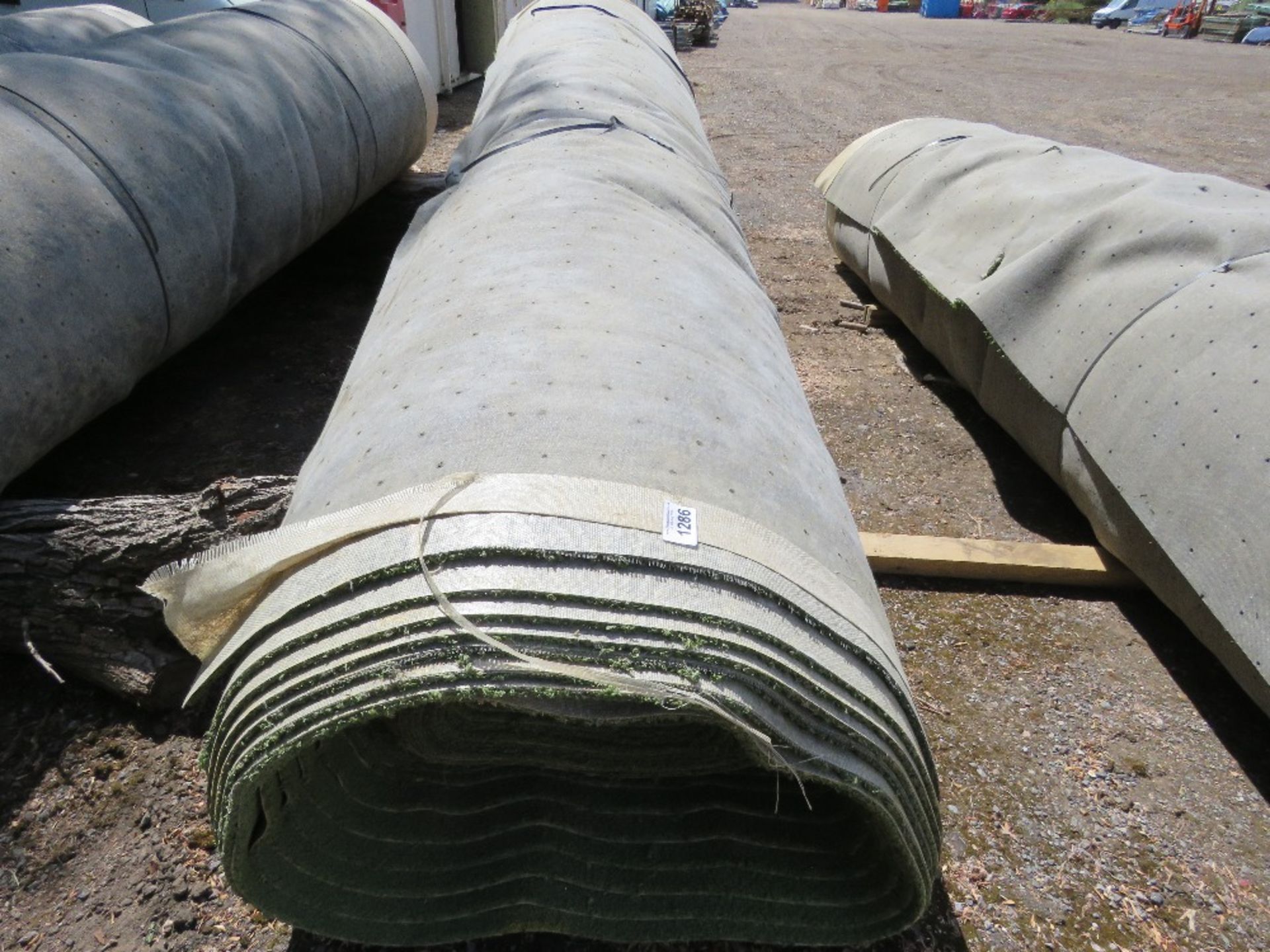 LARGE ROLL OF PRE USED ASTRO TURF MATTING 13FT WIDE APPROX.