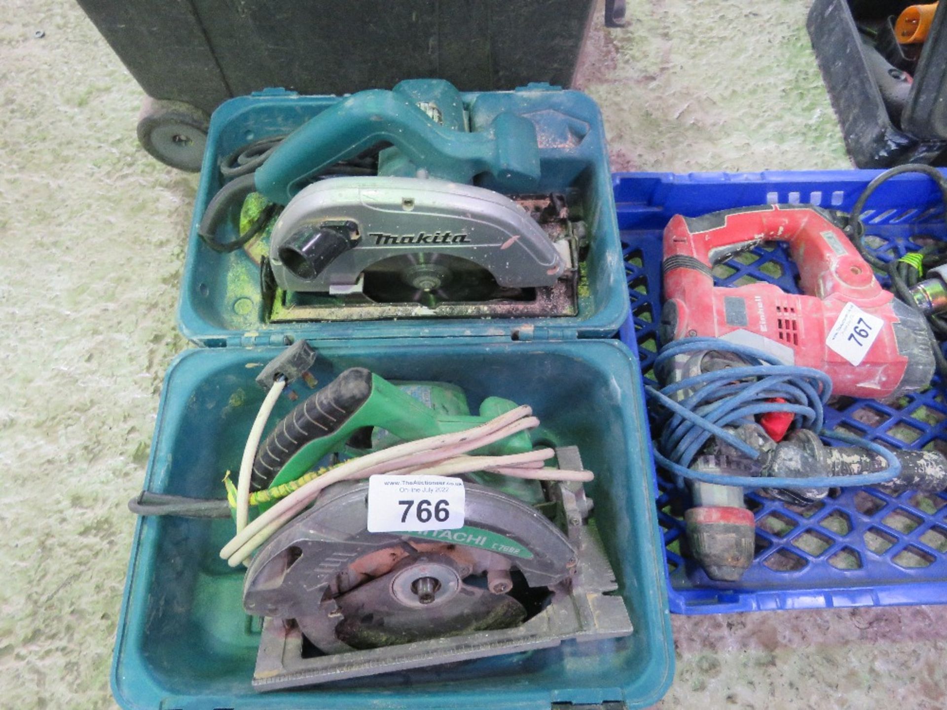 2X 240V CIRCULAR SAWS THIS LOT IS SOLD UNDER THE AUCTIONEERS MARGIN SCHEME, THEREFORE NO VAT WILL B