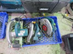 3X 110V CIRCULAR SAWS THIS LOT IS SOLD UNDER THE AUCTIONEERS MARGIN SCHEME, THEREFORE NO VAT WILL B