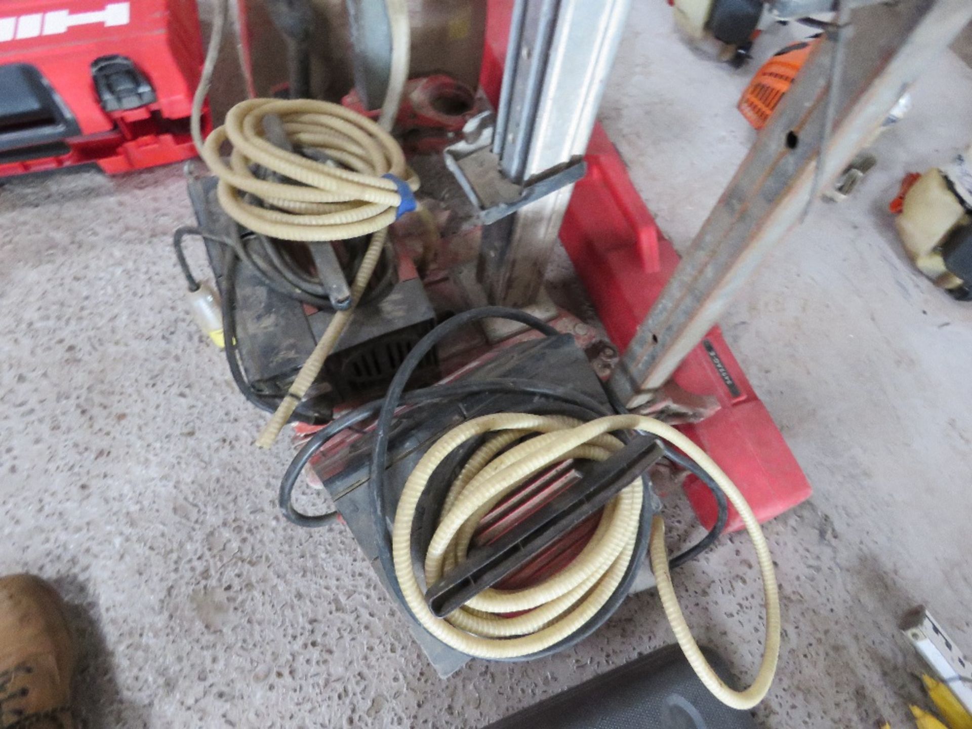 HILTI DIAMOND DRILLING EQUIPMENT: 2 X PUMPS AND 3 X DRILL STANDS. - Image 2 of 3