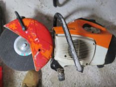 STIHL TS410 PETROL SAW WITH A DISC.