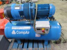 COMPAIR V04 3 PHASE COMPRESSOR WITH RECEIVER, WORKING WHEN RECENTLY REMOVED.