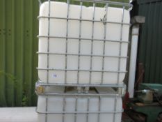 2 X PLASTIC IBC WATER CONTAINERS.