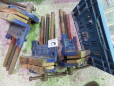 3X WOODWORKING VICES THIS LOT IS SOLD UNDER THE AUCTIONEERS MARGIN SCHEME, THEREFORE NO VAT WILL BE