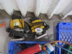 2 X DEWALT 240VOLT ROUTERS. THIS LOT IS SOLD UNDER THE AUCTIONEERS MARGIN SCHEME, THEREFORE NO VAT W