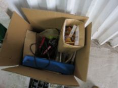 BOX CONTAINING SPARK PLUGS AND MOTOR SPARES. THIS LOT IS SOLD UNDER THE AUCTIONEERS MARGIN SCHEME, T