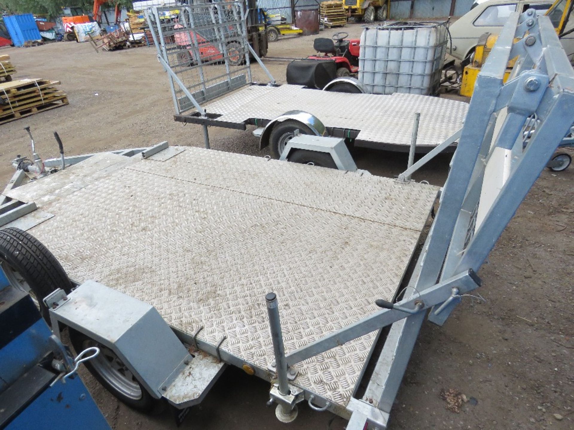 SINGLE AXLED QUAD BIKE / FLAT TRAILER 1.8M WIDE X 2.4M LENGTH BED APPROX. SOURCED FROM LIQUIDATION. - Image 5 of 5