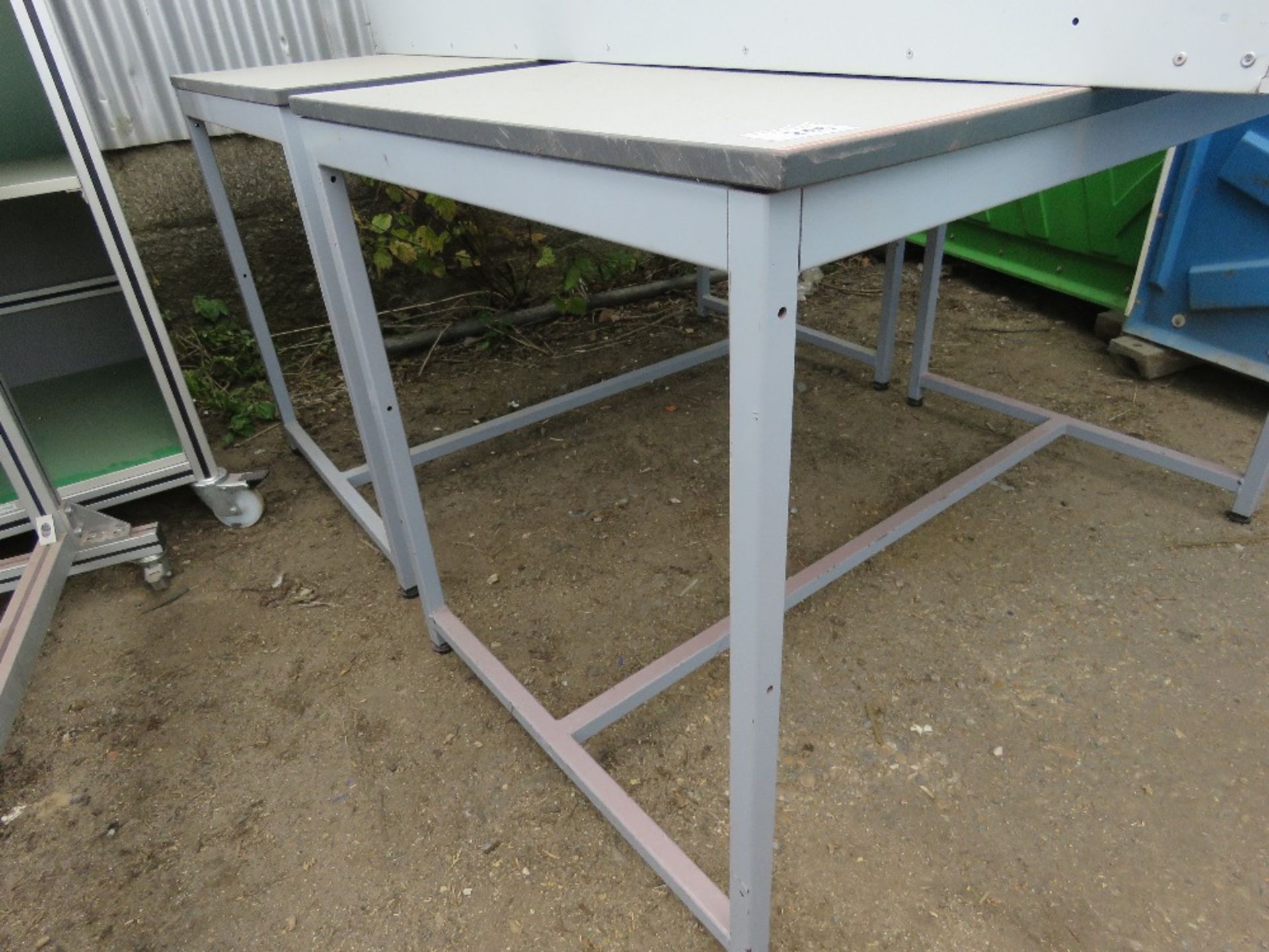 2 X METAL FRAMED TABLES PLUS 3 X CABINETS, EX LABORATORY.. THIS LOT IS SOLD UNDER THE AUCTIONEERS M - Image 3 of 3