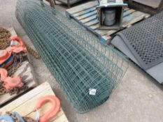 PART ROLL OF GREEN MESH, 1.83M WIDE.THIS LOT IS SOLD UNDER THE AUCTIONEERS MARGIN SCHEME, THEREFORE