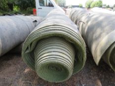 LARGE ROLL OF PRE USED ASTRO TURF MATTING 13FT WIDE APPROX.