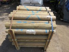 PACK OF SHORT ROUND PROFILE POSTS. DIRECT FROM A LOCAL GROUNDWORKS COMPANY AS PART OF THEIR RESTR