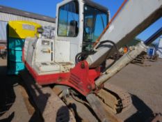 TAKEUCHI TB160C 6 TONNE STEEL TRACKED EXCAVATOR WITH 1 X BUCKET. 11148 REC HOURS. SN:16040312. WHEN