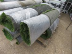 PALLET OF QUALITY GRADE ASTRO TURF GRASS MATTING, PART ROLLS AS SHOWN IN IMAGES. THIS LOT IS SOLD U