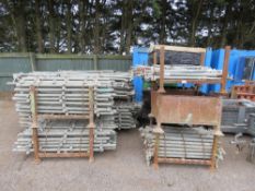 LARGE QUANTITY OF LEADA ACROW QUICK STAGE STYLE SCAFFOLDING ITEMS, CONTAINED IN 20 X STILLAGES. THIS