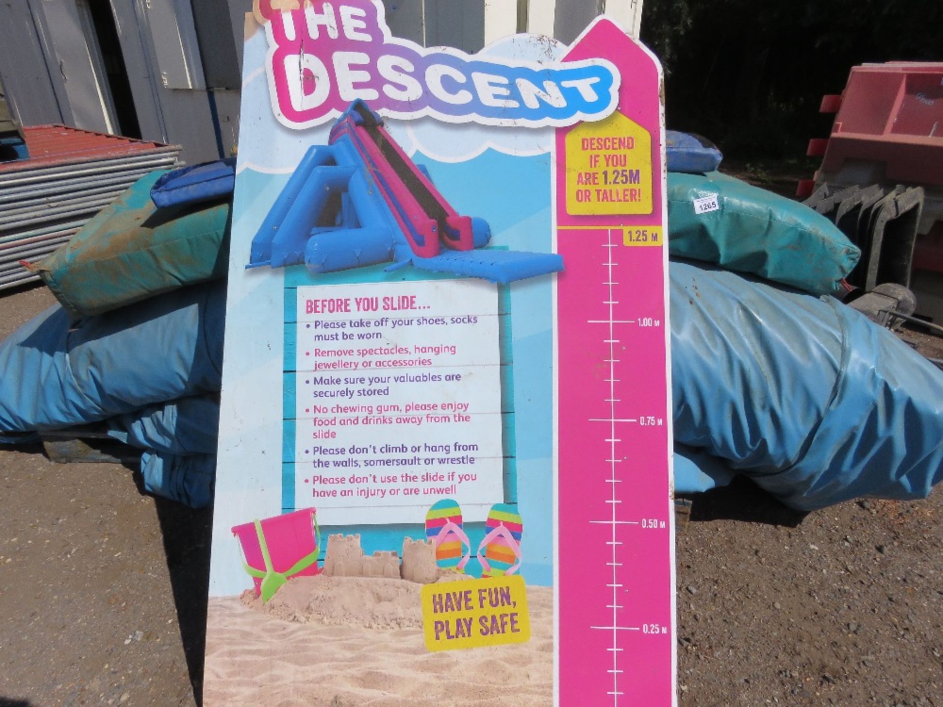 MEGA DESCENT INFLATABLE SLIDE . INCLUDES BLOWER. SOURCED FROM COUNCIL PROJECT. BELIEVED PURCHASED NE - Image 2 of 8