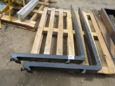 PAIR OF USED FORKLIFT TINES, 20" CARRIAGE, 1.2M LENGTH APPROX.