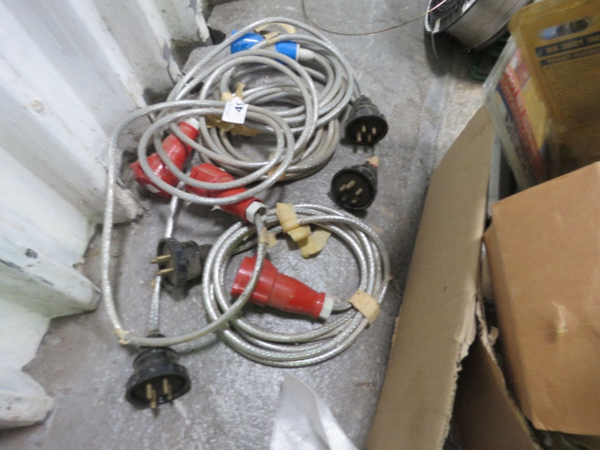 4 X HEAVY DUTY 240V AND 415V EXTENSION LEADS. - Image 2 of 2